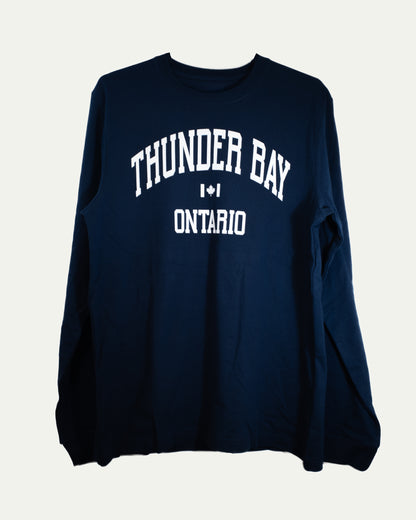 Thunder Bay Ontario Long Sleeve Navy